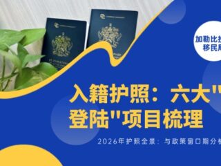 2026年投资入籍护照全景：六大”零登陆”项目梳理与政策窗口期分析