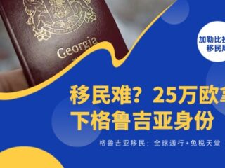 移民太难？25万欧拿下格鲁吉亚公民身份！全球通行+免税天堂