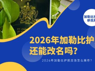 2026年加勒比护照还能改名吗？应当怎么操作？