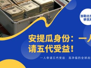 一人申请五代受益！安提瓜身份，高净值家庭的全球战略底牌